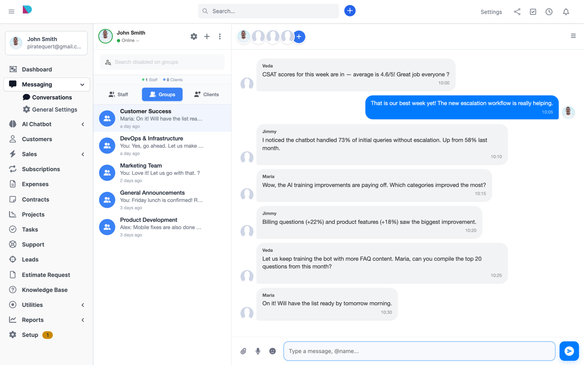 Perfex CRM Chat