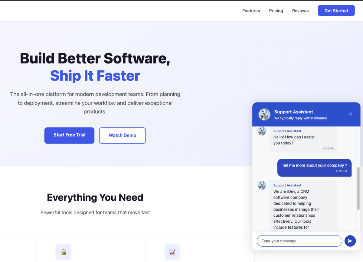 Perfex CRM Chat